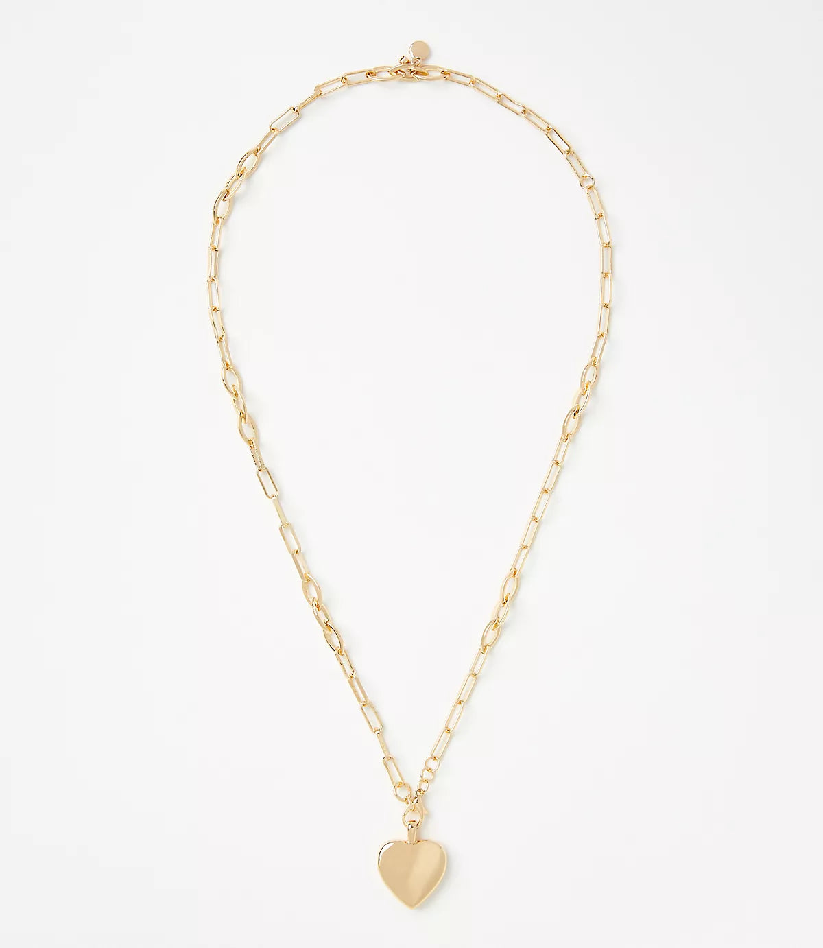 Gold Heart Pendant Necklace
