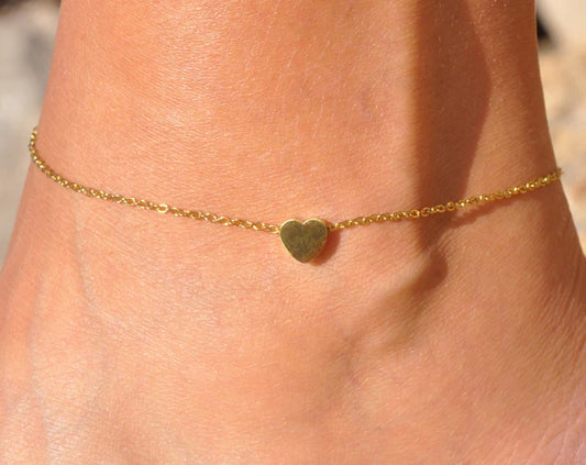 Minimalist Stainless Steel Gold Anklet