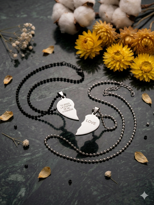 Two Soul One Heart Couple Chain