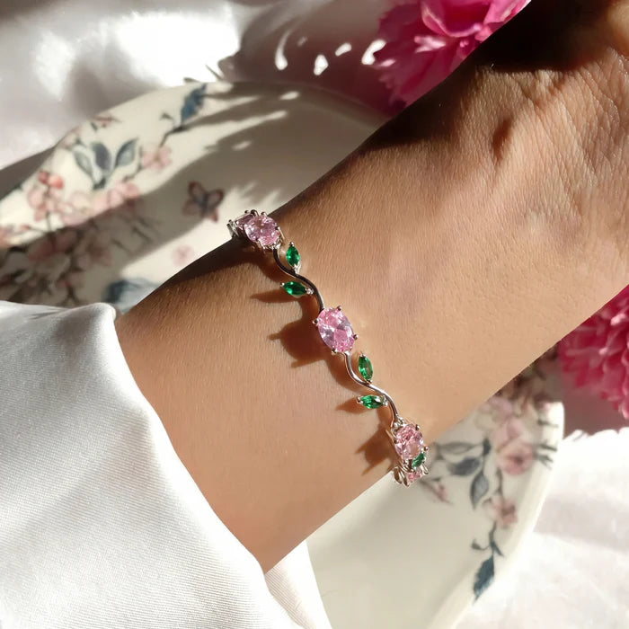 Fancy Stainless Tulip Bracelet