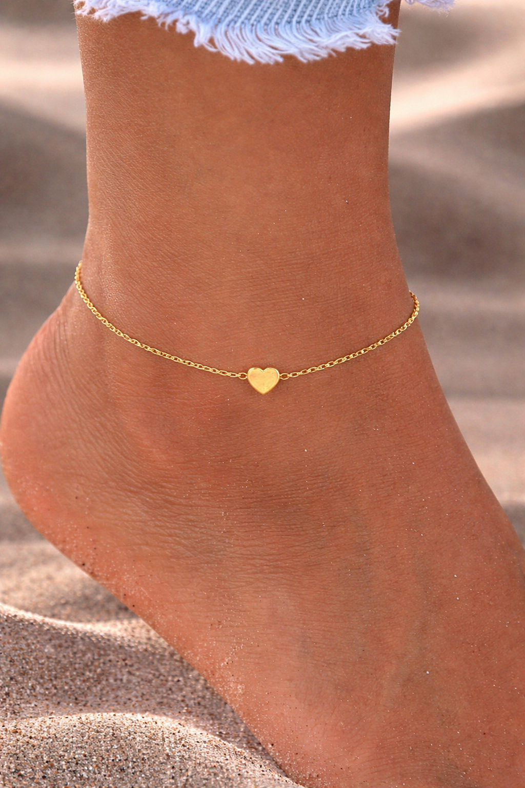 Minimalist Stainless Steel Gold Anklet