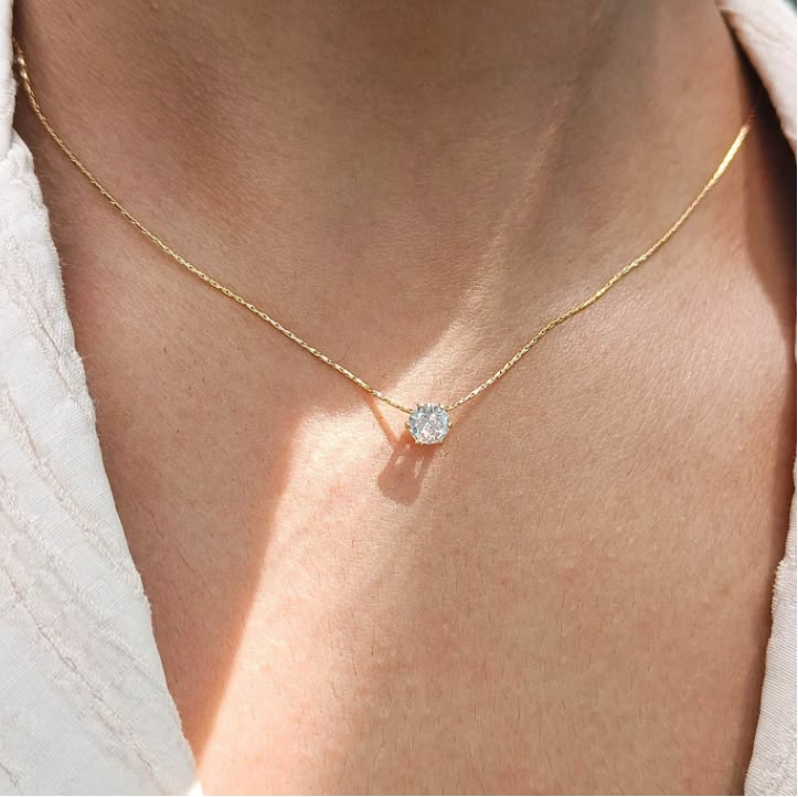 Minimalist Diamond Necklace