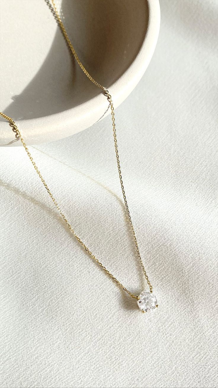 Minimalist Diamond Necklace