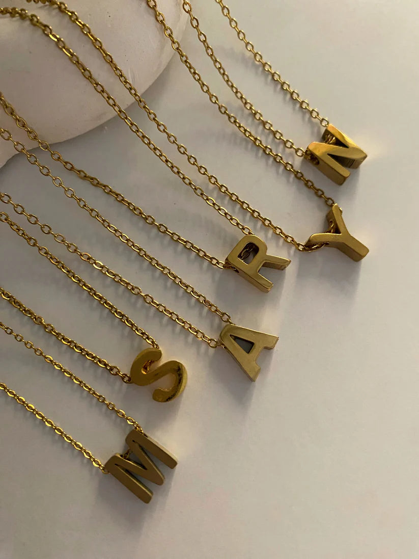 Alphabetic Golden Chain Stainless