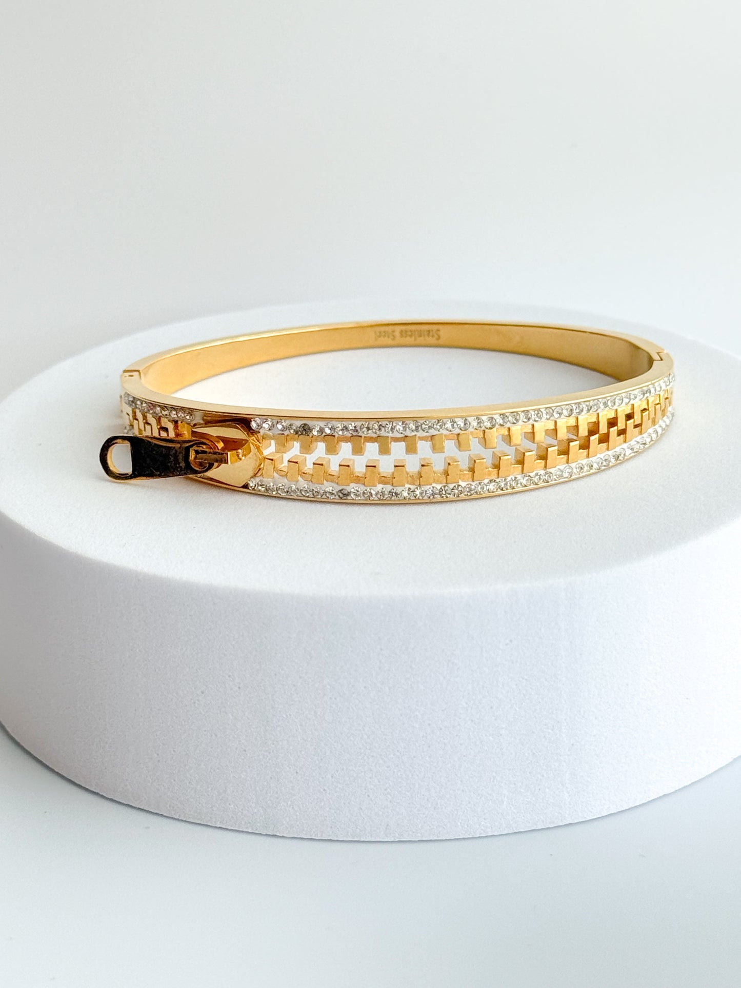 Stainless Steel Zipper Bracelet