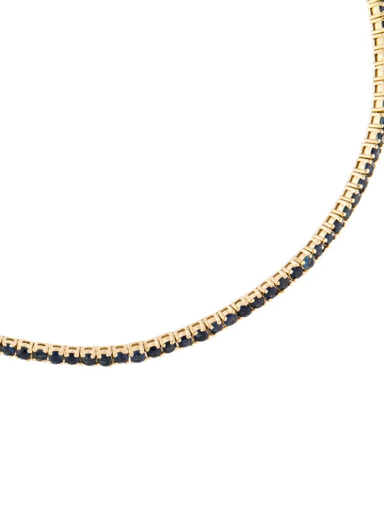 Black Moissanite Tennis Chain