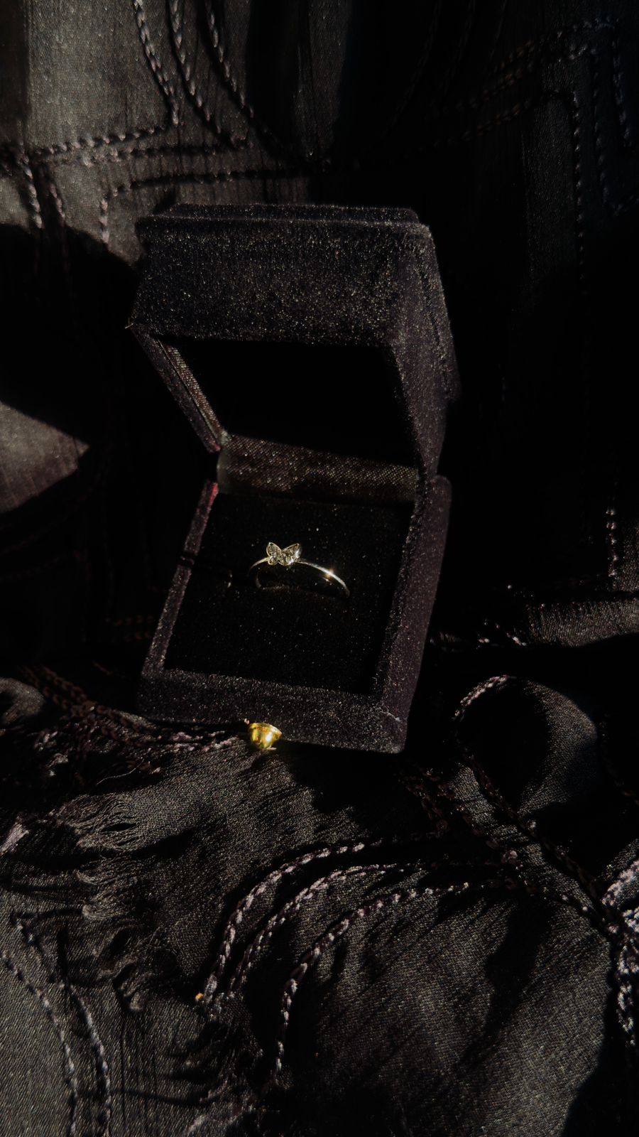 Butterfly Zircon Ring