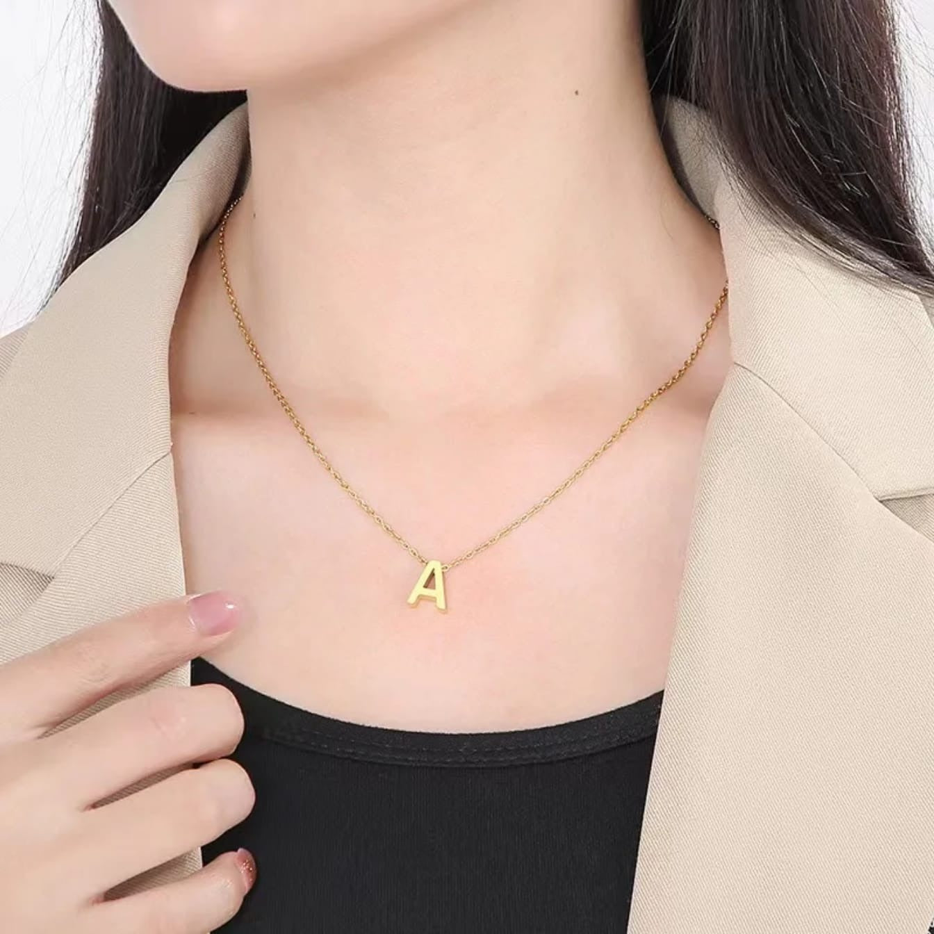 Alphabetic Golden Chain Stainless