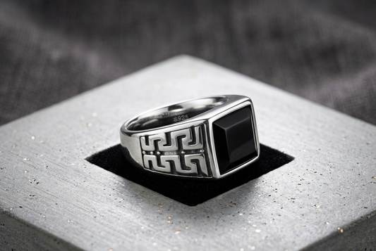 Steel Shadow Signet Ring
