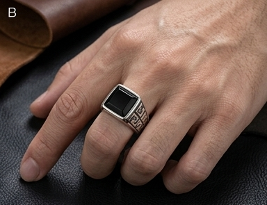 Steel Shadow Signet Ring