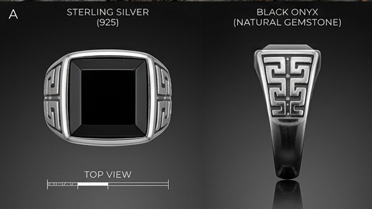 Steel Shadow Signet Ring