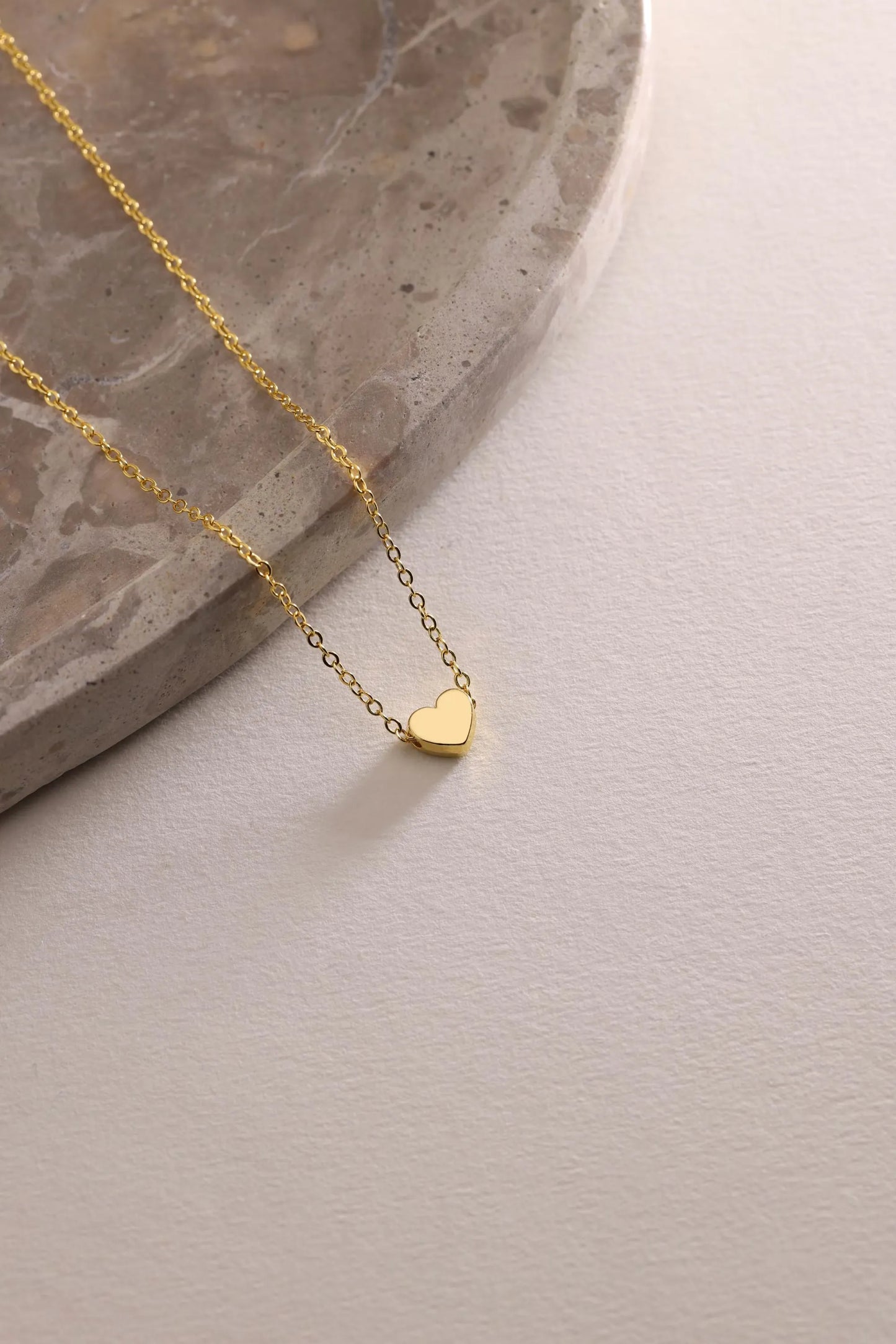 Tiny Minimalist Heart Necklace