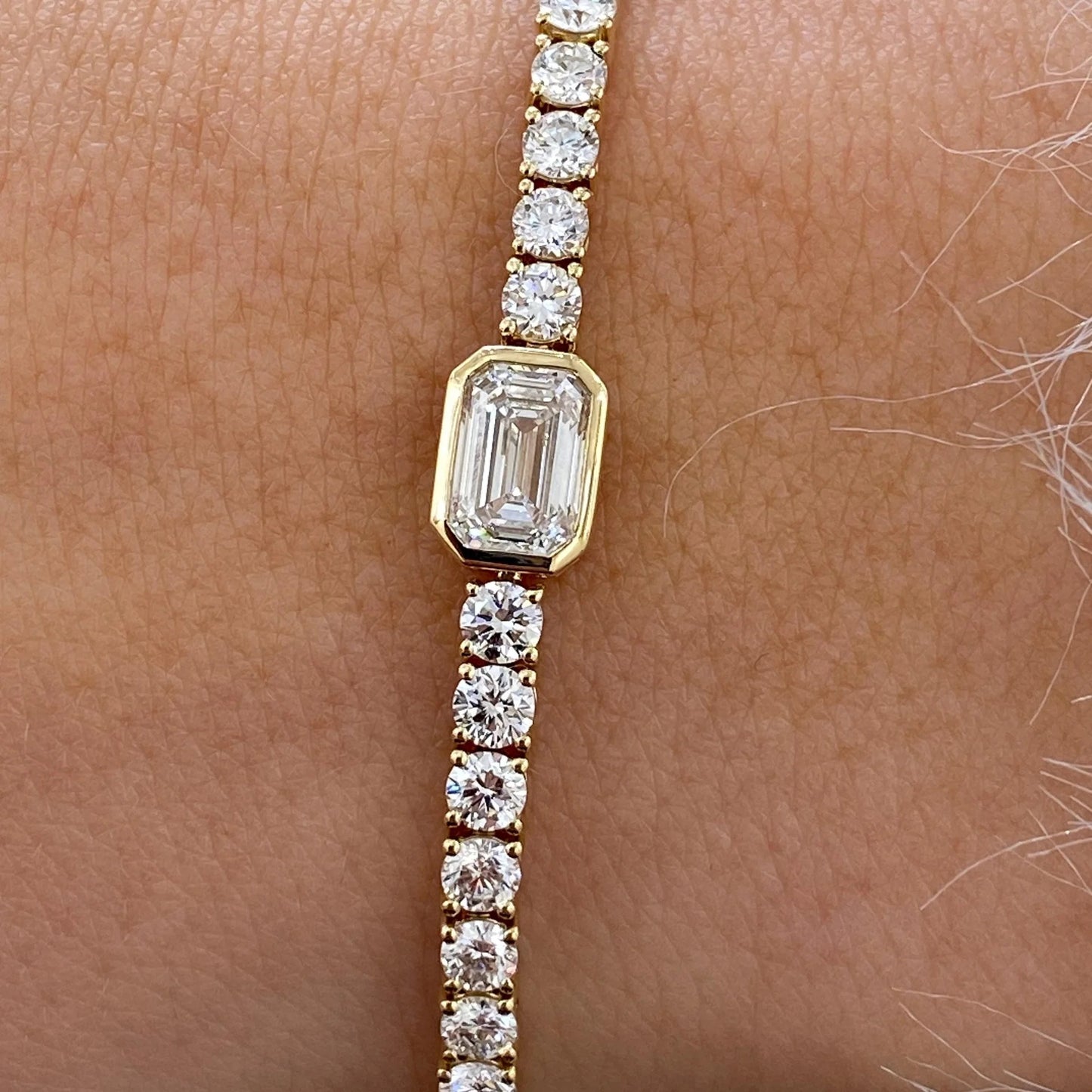 Emerald Cut Tennis Bracelet for Women